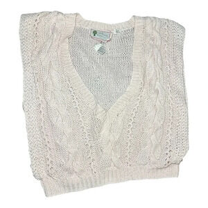 Women's Cream Cable Knit Sweater
